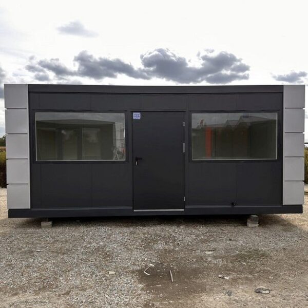 Escritório em contentor / Pavilhão modular 3x6m – Funcional e equipado