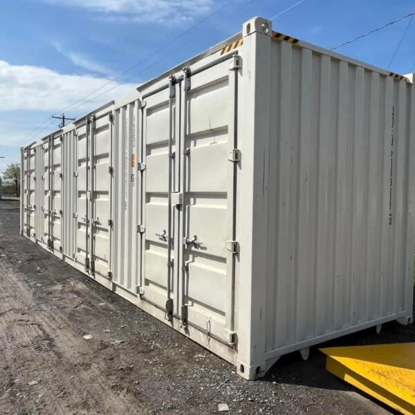 CONTENTOR ABERTO DE 40 PÉS COM 4 PORTAS LATERAIS